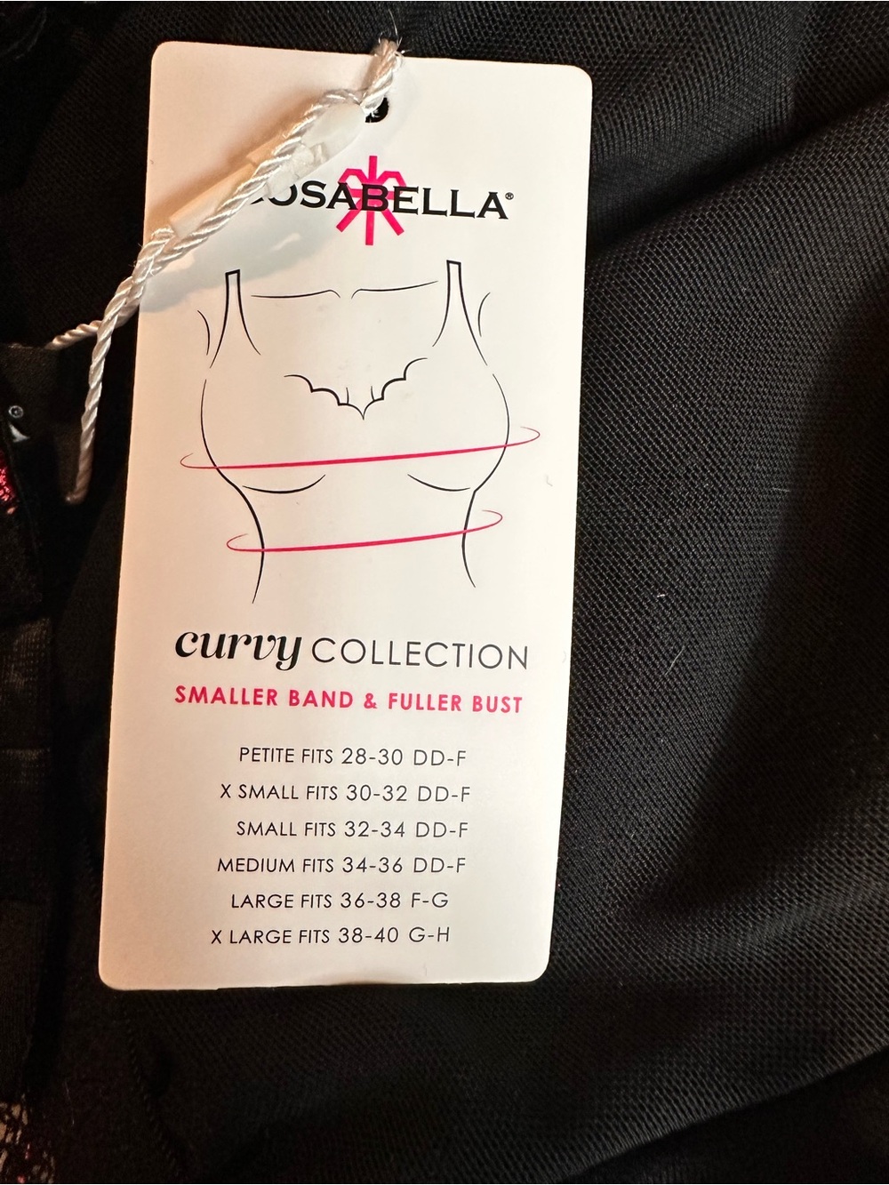 NWT Cosabella Savona Curvy Longline Bralette Virtual Pink Black Floral Lace Sz M - Picture 6 of 7